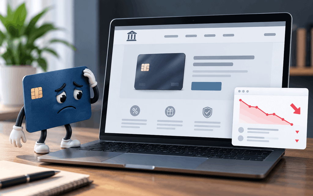 What does a losing bank card